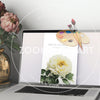 Desk Close Up with Flowers