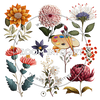 20 Romantic Watercolor Flowers – PNG Clip Art for Weddings & Stationery