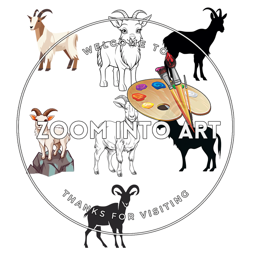 Seven Goats PNG Bundle – Transparent Background Pet Clipart for Creatives
