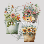 29 Flower PNG Clipart Bundle – Watercolor Floral Graphics for DIY & Crafts