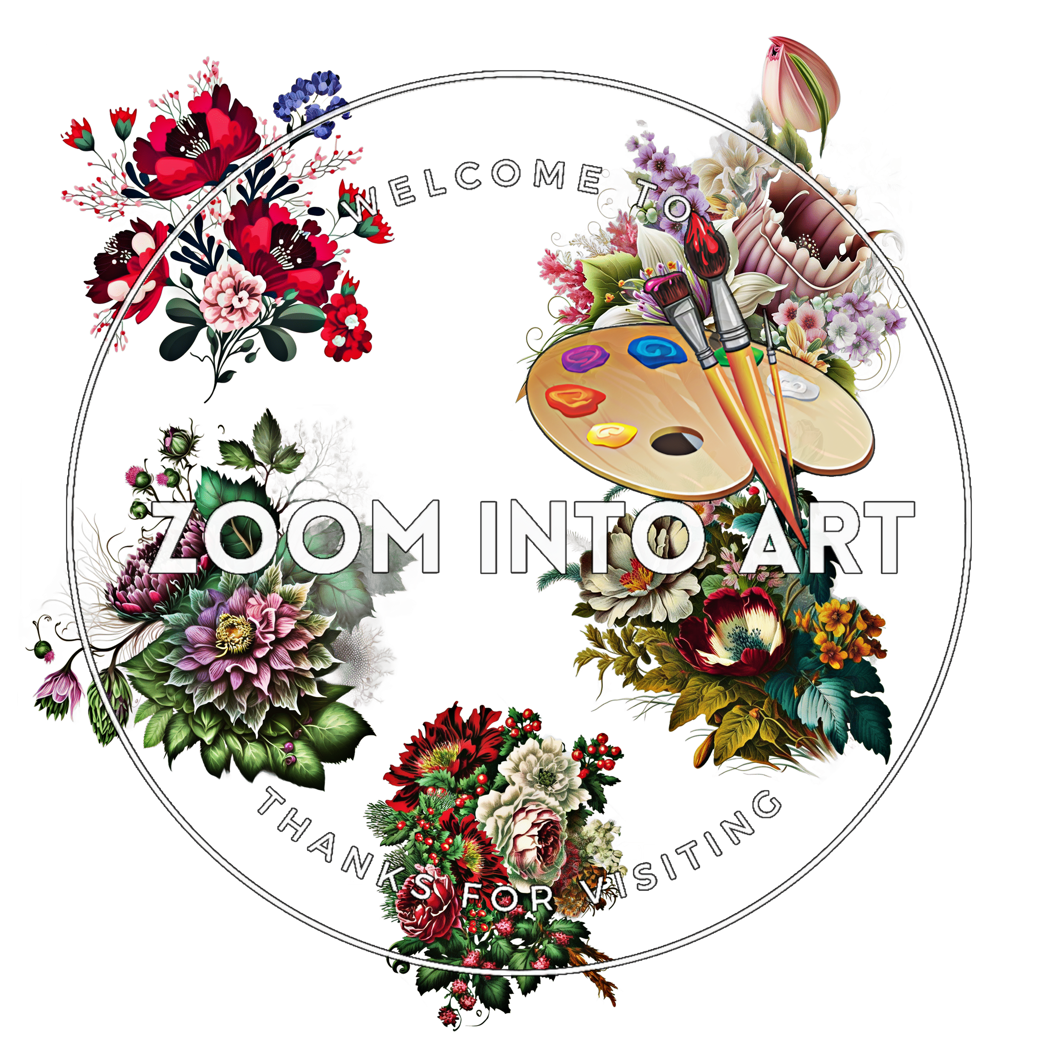 30 Botanical Flower PNG Pack – Digital Floral Elements for Commercial Use