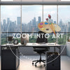 Office with Desks and Chair with a Scenic View